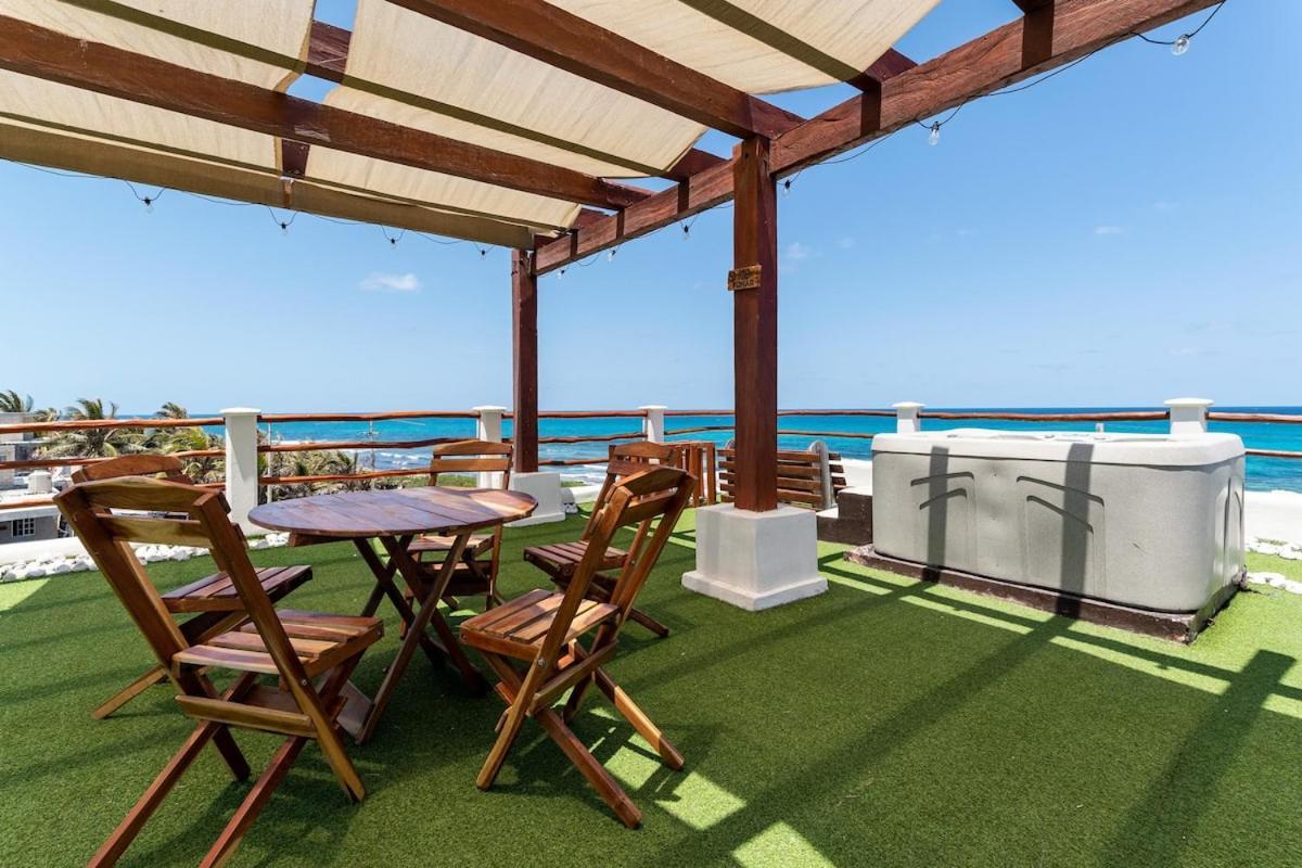Villa With Ocean View, Pool, Restaurant And Rooftop イスラ・ムヘーレス エクステリア 写真